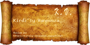 Király Vanessza névjegykártya